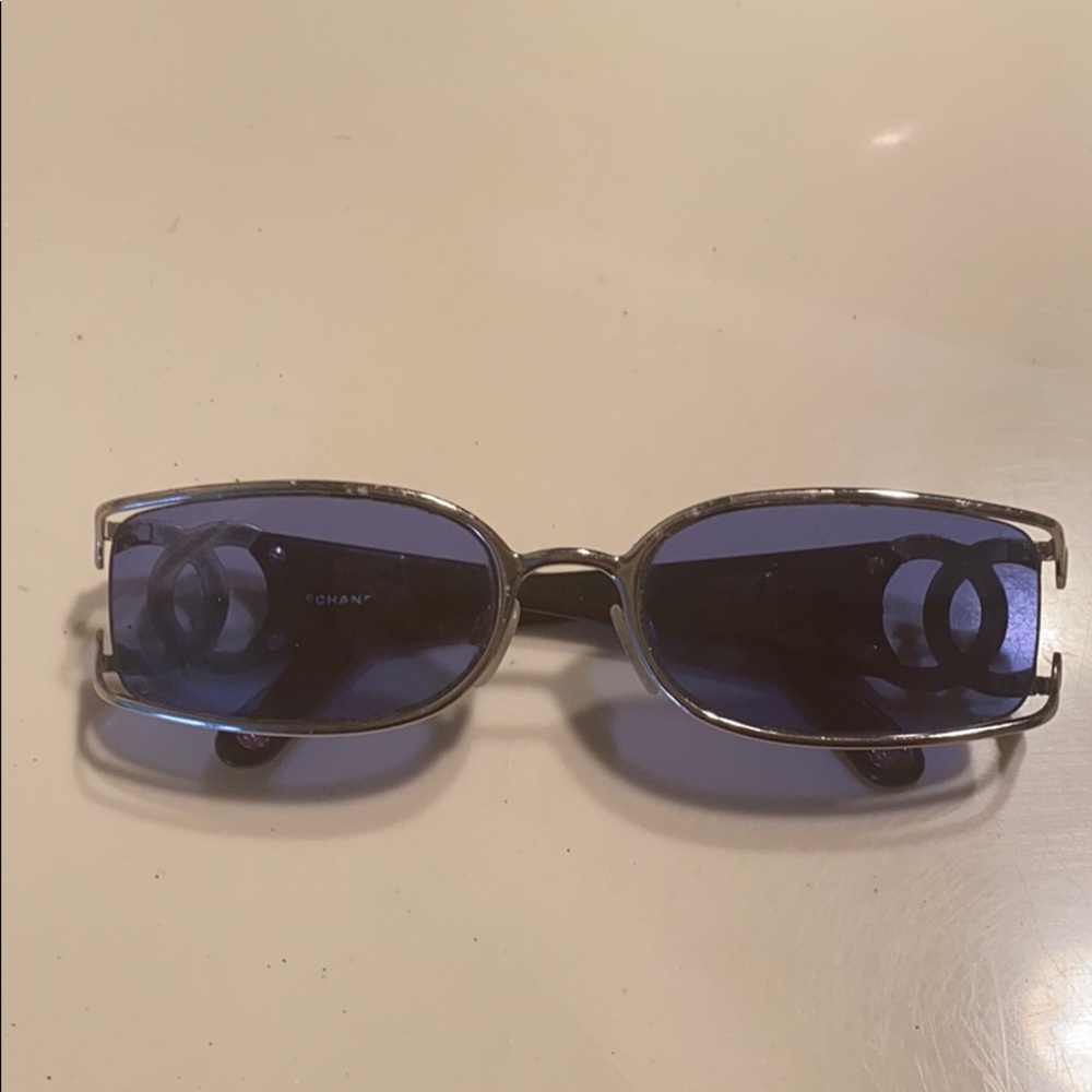 Chanel blue sunglasses